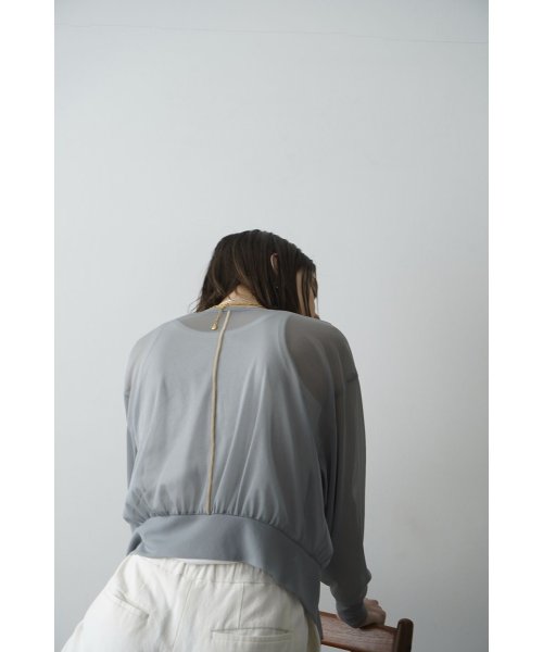 CLANE(クラネ)/W FACE CENTER LINE SHEER CARDIGAN/img17