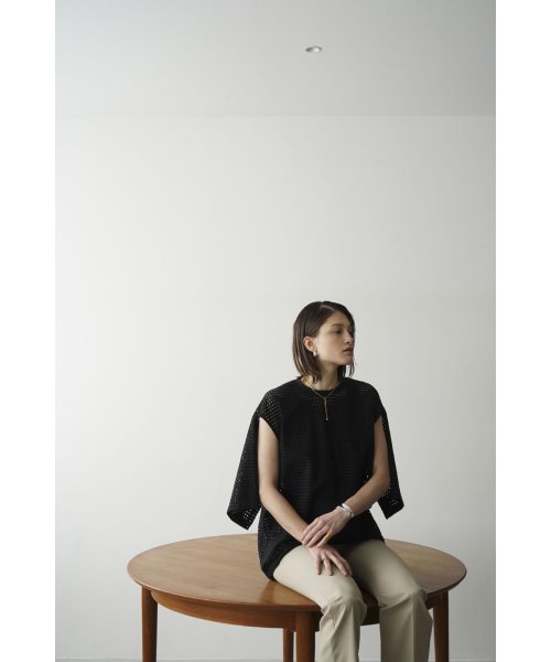 CLANE(クラネ)/【セットアップ対応商品】DOT MESH 2WAY TOPS/img04