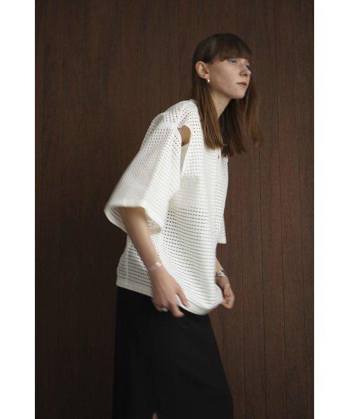 CLANE(クラネ)/【セットアップ対応商品】DOT MESH 2WAY TOPS/img08