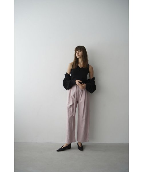 CLANE(クラネ)/BELTED LOOSE STRAIGHT PANTS/img16