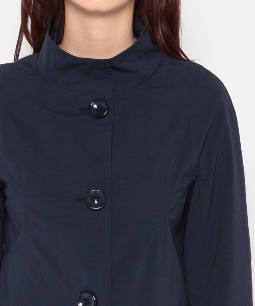 スタンドカラーコート 