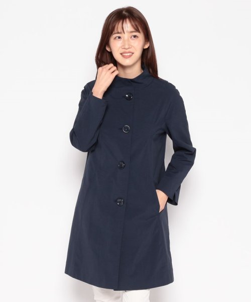スタンドカラーコート 