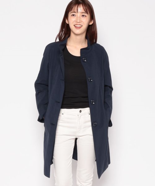 スタンドカラーコート 