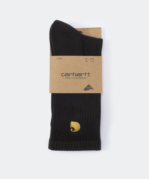 Carhartt(カーハート)/カーハート Carhartt I029421 靴下 メンズ レディース WIP チェイスソックス シンプル ブランドロゴ フリーサイズ CHASE SOCKS /img07
