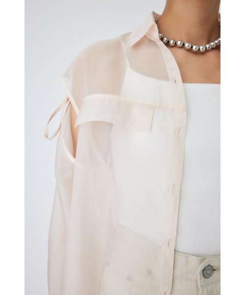 moussy(マウジー)/TIED SLEEVE SEE－THROUGH シャツ/img30