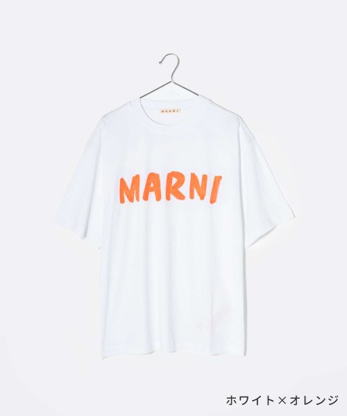 MARNI(マルニ)/マルニ MARNI THJET49EPH USCS11 Tシャツ レディース 半袖 カットソー クルーネック オーバーサイズ レタリングプリント/img05