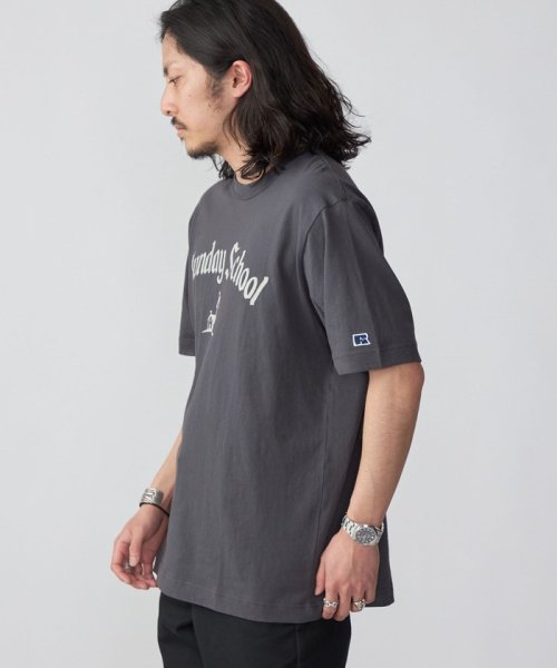 SHIPS MEN(シップス　メン)/*【SHIPS別注】RUSSELL ATHLETIC: OLD ENGLISH プリント Tシャツ/img30