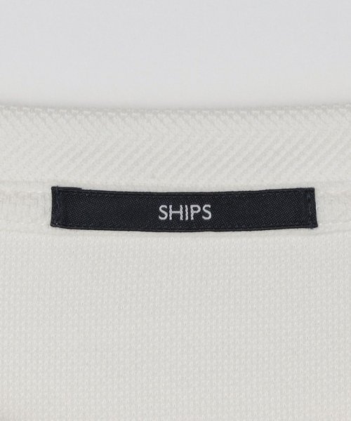 SHIPS MEN(シップス　メン)/*SHIPS: ワンポイント ロゴ バーズアイ ヘンリーネック Tシャツ/img21
