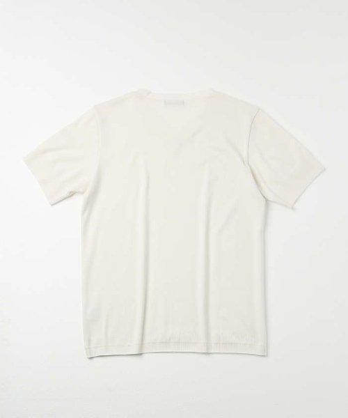 5351POURLESHOMMES(5351POURLESHOMMES)/セーターマシーン Vネック 半袖ニットTシャツ/img02