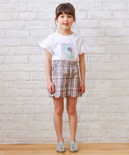 anyFAM（KIDS）(エニファム（キッズ）)/袖フリル エモプリント Ｔシャツ/img04