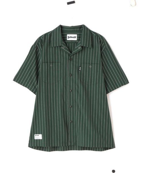 Schott(ショット)/STRIPE S/S WORK SHIRT/ストライプワークシャツ/img15