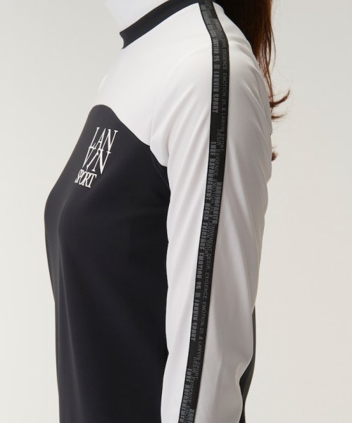 LANVIN SPORT(ランバン スポール)/【25周年】ブロッキングモックネック長袖シャツ【吸汗/UV/ECO】【アウトレット】/img12