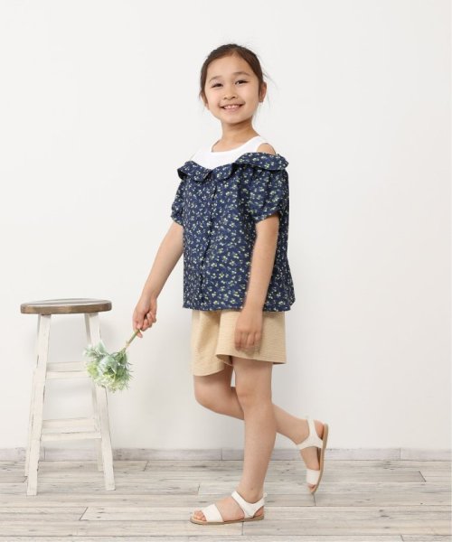 ikka kids(イッカ　キッズ)/肩開きレイヤード花柄ブラウス（120〜160cm）/img07