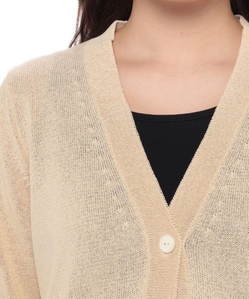 Vネックニットカーディガン 