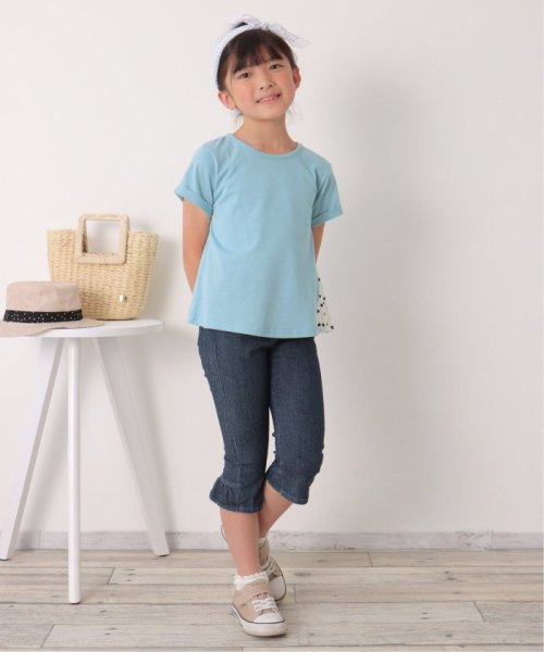 ikka kids(イッカ　キッズ)/ドット柄サイドプリーツTシャツ（120〜160cm）/img03