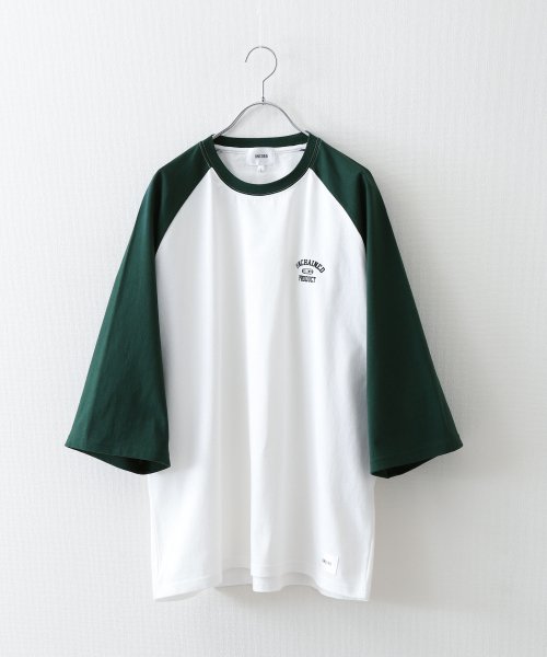 ZIP FIVE(ジップファイブ)/ワンポイント胸ロゴラグランTシャツ/img18