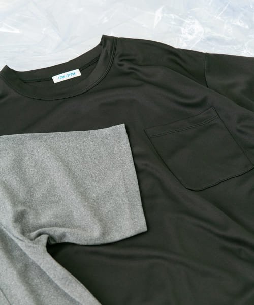 URBAN RESEARCH DOORS(アーバンリサーチドアーズ)/FORK&SPOON　add fabrics ポケットTシャツ/img18