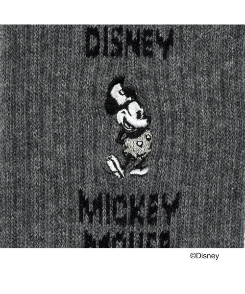 DISNEY(DISNEY)/福助 公式 靴下 メンズ Disney (ディズニー) 片面刺繍 ミッキーマウス クルー丈 ディズニー 100－2301<br>子供 フクスケ fukuske/img03