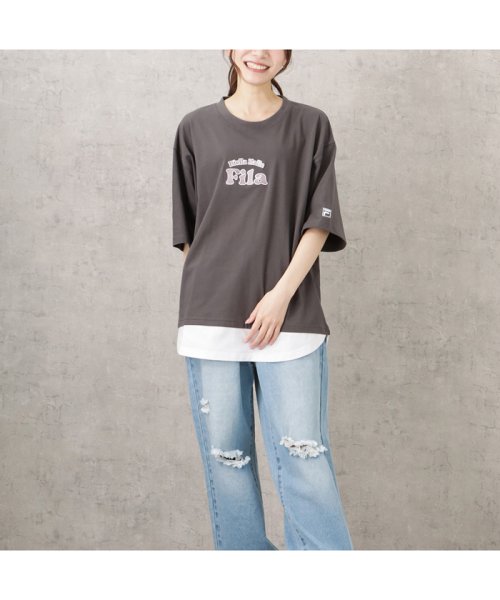 MAC HOUSE(women)(マックハウス（レディース）)/FILA フィラ フェイクレイヤードTシャツ FL2032/img04