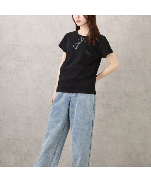 MAC HOUSE(women)(マックハウス（レディース）)/T－GRAPHICS ティーグラフィックス メガネプリントポケット半袖Tシャツ 335572106/img03