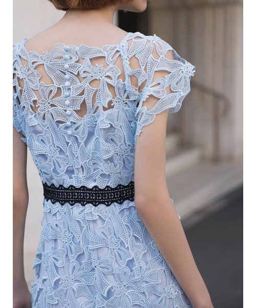 【YUMI KATSURA for CELFORD】リボンレースドレス 予めご了承ください