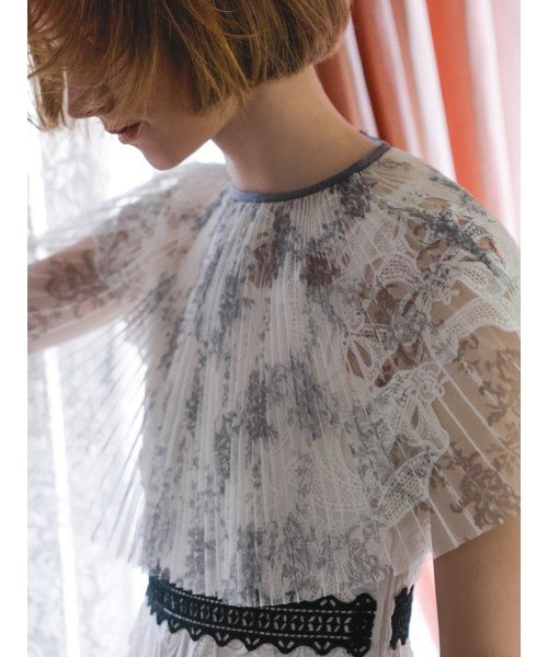 【YUMI KATSURA for CELFORD】リボンレースドレス 予めご了承ください