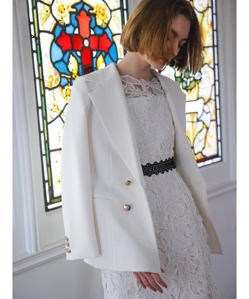 【YUMI KATSURA for CELFORD】リボンレースドレス 予めご了承ください