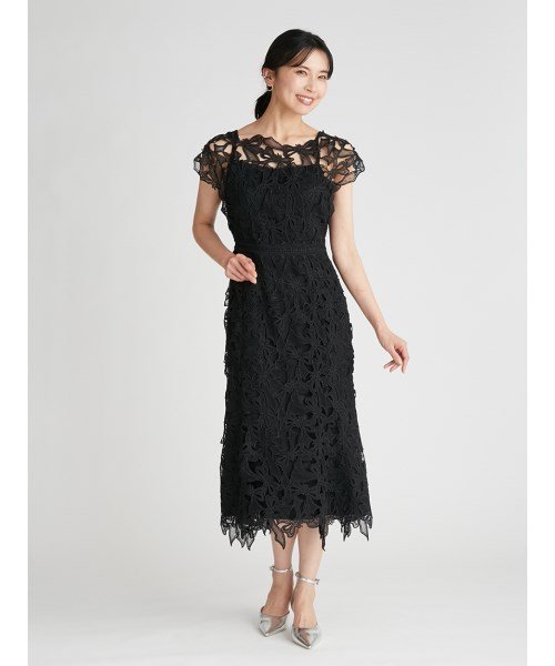 【YUMI KATSURA for CELFORD】リボンレースドレス 予めご了承ください