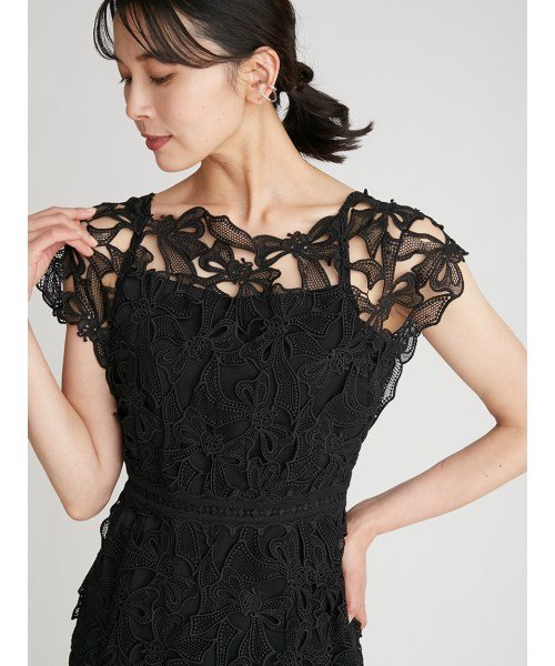 【YUMI KATSURA for CELFORD】リボンレースドレス 予めご了承ください