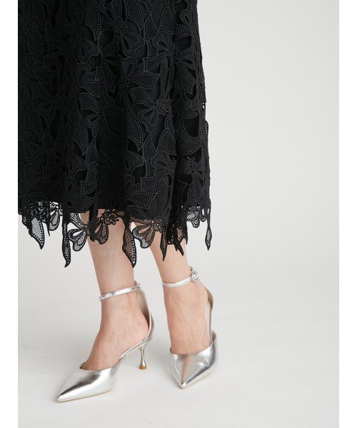 【YUMI KATSURA for CELFORD】リボンレースドレス 予めご了承ください