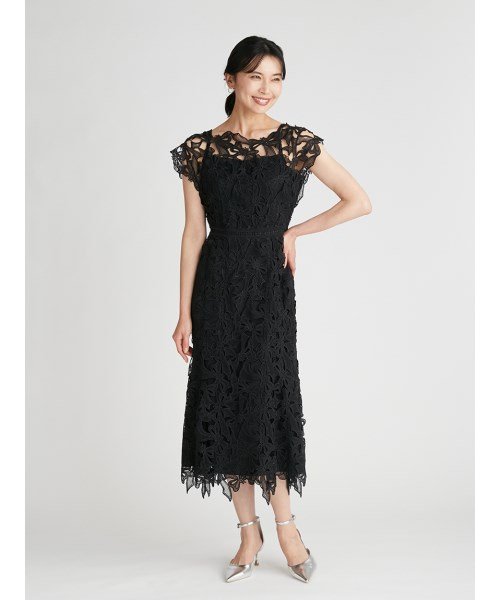 【YUMI KATSURA for CELFORD】リボンレースドレス 予めご了承ください