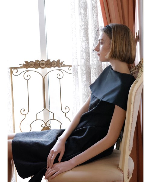 YUMI KATSURA for CELFORDジャガードケープドレス ブラック YUMI KATSURA for CELFORDケープドレス 黒 36 - メルカリ