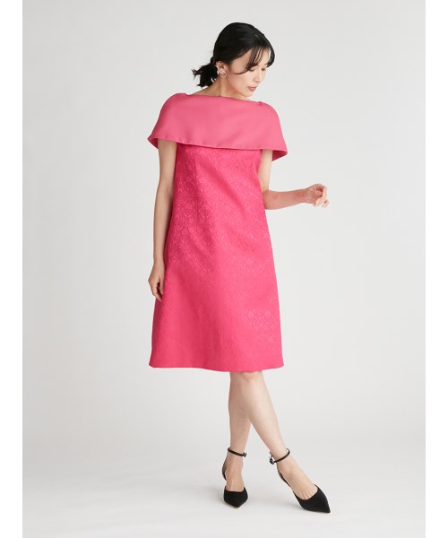 YUMI KATSURA for CELFORD】ジャガードケープドレス ベスト