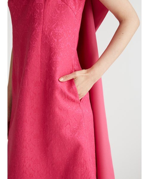 【YUMI KATSURA for CELFORD】ジャガードケープドレス 予めご了承ください