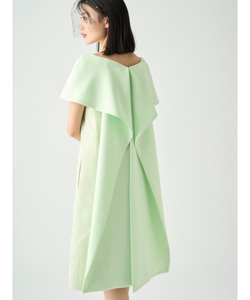 【YUMI KATSURA for CELFORD】ジャガードケープドレス 予めご了承ください