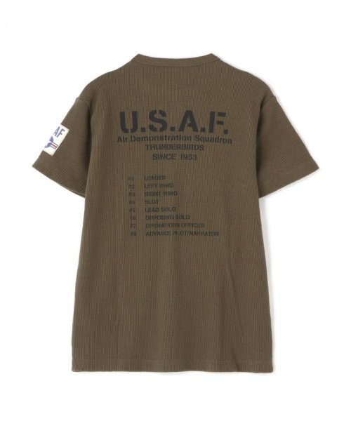 AVIREX(AVIREX)/SHORT SLEEVE WAFFLE T－SHIRT USAF / 半袖 ワッフル Tシャツ USAF/img24