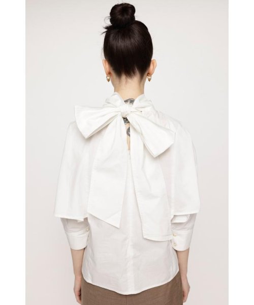 SLY(スライ)/BACK RIBBON FRILL SLEEVE トップス/img05