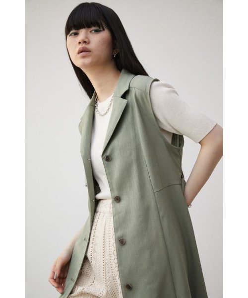 AZUL by moussy(アズールバイマウジー)/SINGLE FLAP GILET ONEPIECE/img19