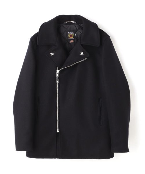 766US MELTON ZIP UP P－COAT/メルトン ジップアップ ピーコート 