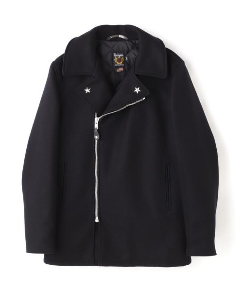 Schott(ショット)/766US MELTON ZIP UP P－COAT/メルトン ジップアップ ピーコート/img03