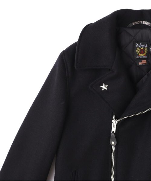 766US MELTON ZIP UP P－COAT/メルトン ジップアップ ピーコート 