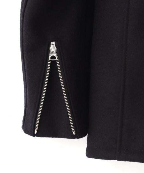 766US MELTON ZIP UP P－COAT/メルトン ジップアップ ピーコート 