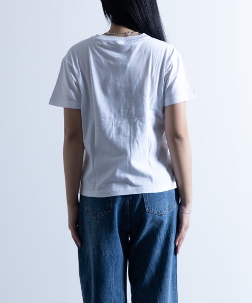 Nylaus(ナイラス)/Champion USAコットン カレッジロゴプリント リラックスフィット ショートスリーブ Tシャツ CW－X331/img02