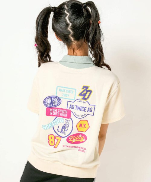 ZIDDY(ジディー)/ハーフジップバックプリントTシャツ(130~160cm)/img05