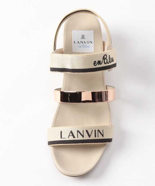 LANVIN en Bleu (SHOES)(ランバンオンブルー（シューズ）)/ロゴストラップウェッジサンダル/img04