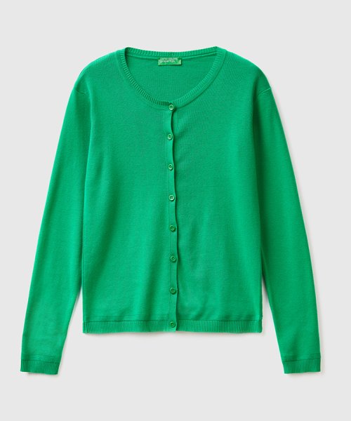 BENETTON (women)(ベネトン（レディース）)/コットンクルーネックニットカーディガン/img13