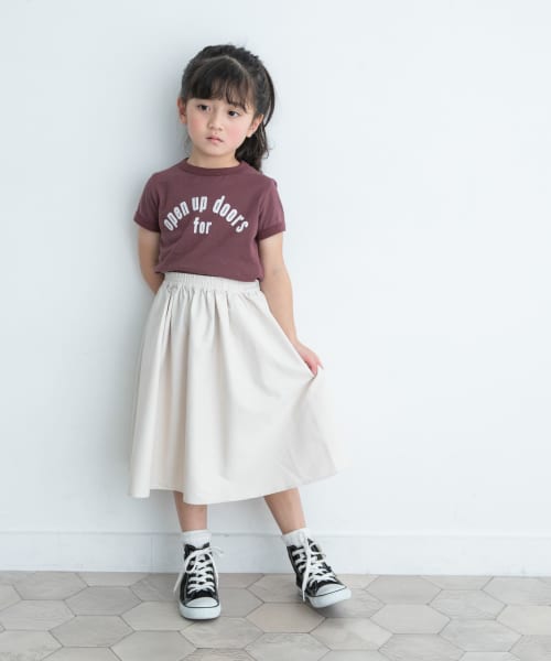 セール】『WEB/一部店舗限定サイズ』パイピングロゴTシャツ(KIDS