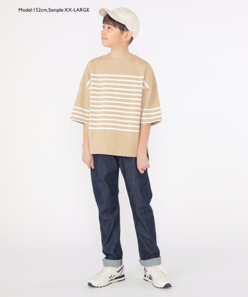 SHIPS KIDS(シップスキッズ)/SHIPS KIDS:100～170cm / パネル ボーダー 半袖 TEE/img13