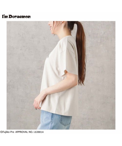 MAC HOUSE(women)(マックハウス（レディース）)/I'ｍ Doraemon アイムドラえもん ワンポイント刺繍Tシャツ 3283－1865/img02