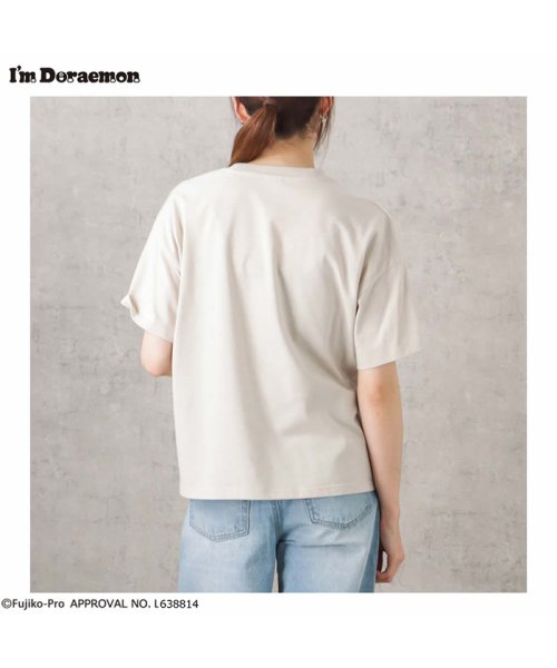 MAC HOUSE(women)(マックハウス（レディース）)/I'ｍ Doraemon アイムドラえもん ワンポイント刺繍Tシャツ 3283－1865/img03